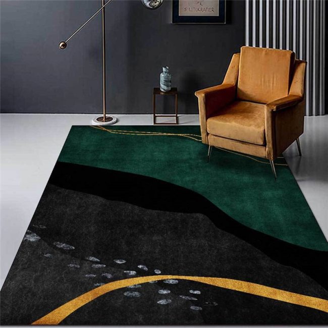 Modern Abstract Line Pattern Carpet Printed Soft Carpets For Living Room Anti-slip Rug Floor Mat Home Decor Tapis