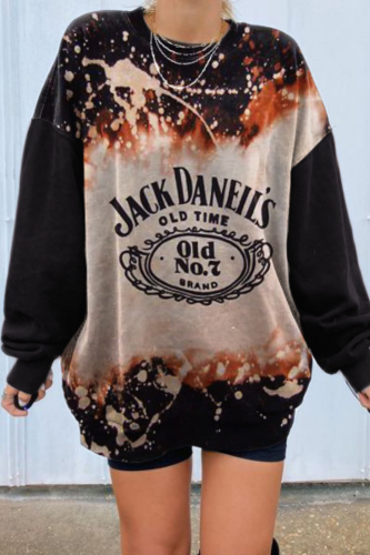 New Ribbed Harajuku HipHop Women Jack Daniel's Sweatshirt Print Hoodies Sweatshirts 2020 Autumn Long Sleeve K Tops Ladies