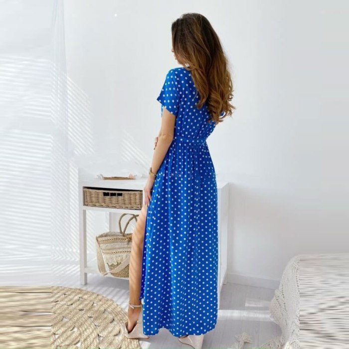 2021 summer new printed polka dot dress women's clothing