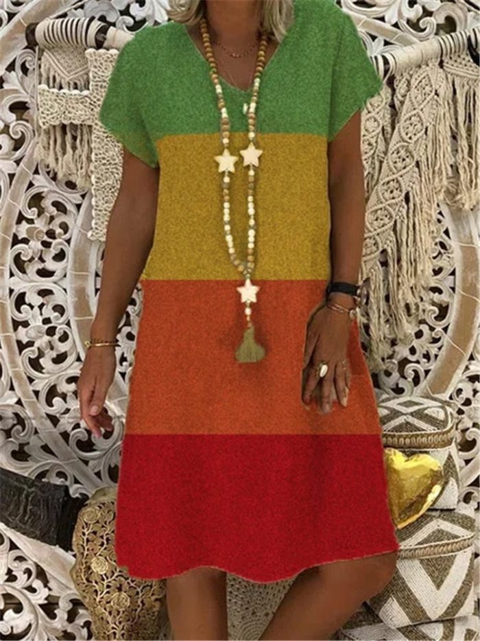 Women Summer Vintage Peacock V-neck Printed Dress Line Boho Casual Party Elegant Dresses 2021 Plus Sizes