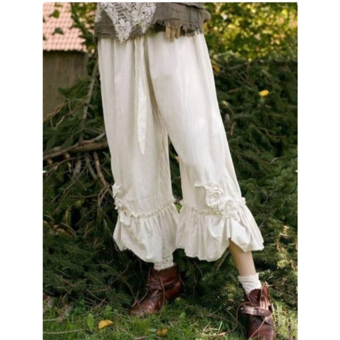 Women's Loose Wide-leg Cotton Linen Pants