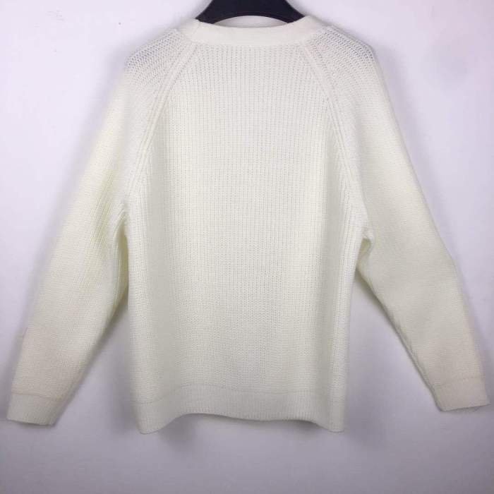 Women's Fashion Pure Color Long-sleeved Knit Top