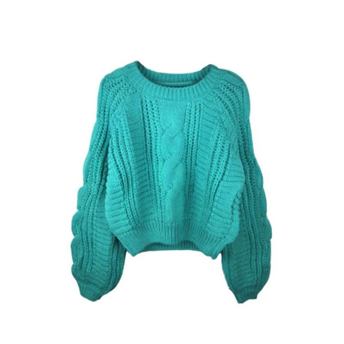 Women Sweaters 2021 Autumn Warm Pullover And Jumpers Women Crew Neck Long Sleeve Twist Pull Jumpers Harajuku Knitted Sweaters