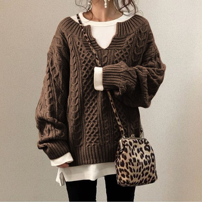 Sweater 2021 Winter Autumn Lanter Sleeve  Pullovers Casual Knitted Striped Slim Model Fuzzy Fluffy Suit Fashion Girl