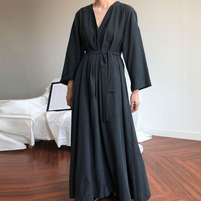 Autumn Elegant V Neck Long Sleeve Maxi Dress Women Buttons Down Long Shirt Vestido Casual Cotton Linen Sundress Femme 5XL