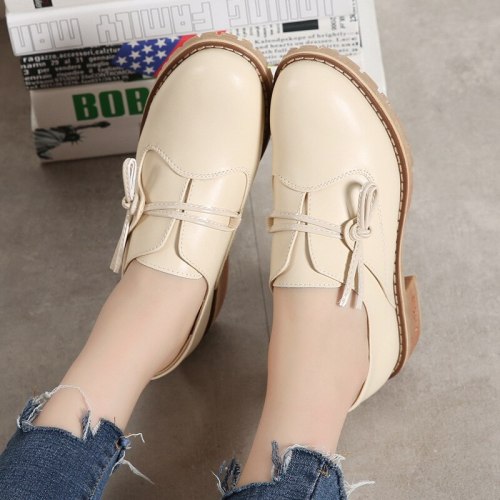 Women's Shoes Fall  Winter 2021 Single Shoes Leisure  Sets  Thick Heels Chinese   Leather Shoes Manufacturers CQY-F5171