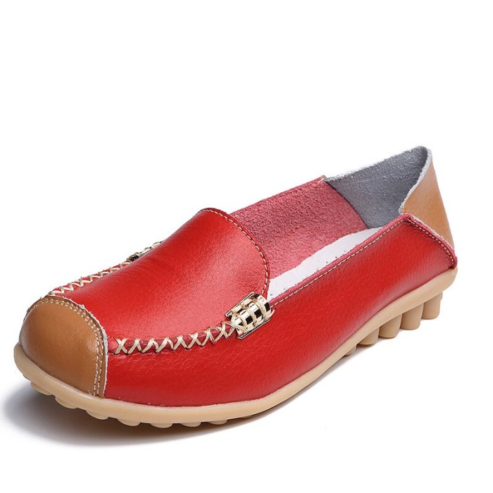 Large Size Single Flat Bottom Leisure Comfortable Loafers