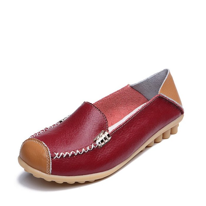 Large Size Single Flat Bottom Leisure Comfortable Loafers