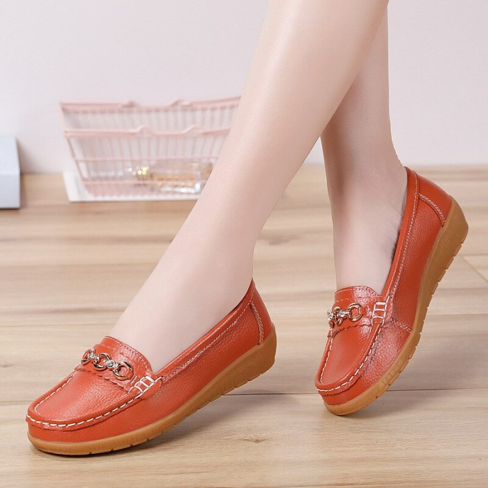 Women Slip On Genuine Leather Loafers