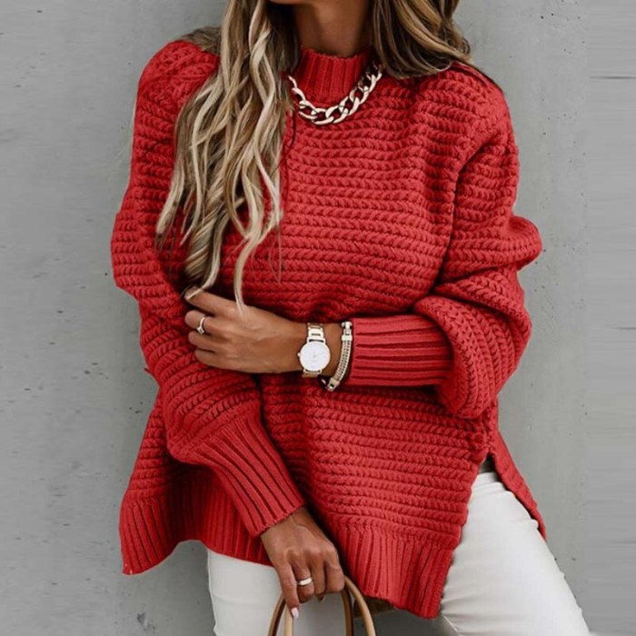 2021 Autumn Knitted Sweater Women Jumper Ladies Plus Size Pullover Women Long Sleeve Loose Sweaters For Women Knitwear