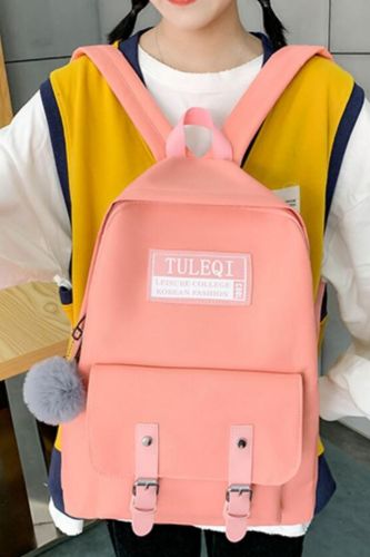 4 piece set Casual Backpacks Cute School Bags For Teenager Girl Women Backpack Fashion Nylon Shoulder Bags For Teenager Mochilas