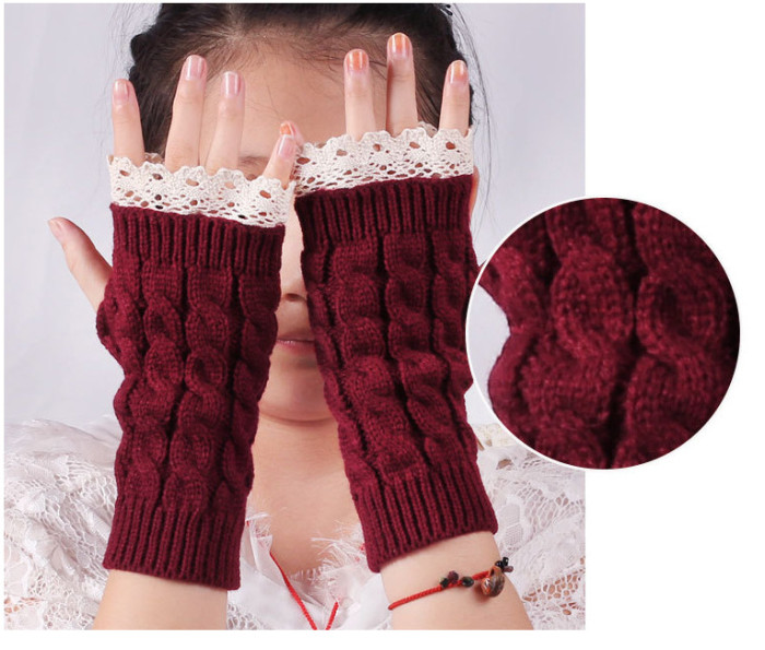 Seven Color Knitted Tribal Gloves & Mittens