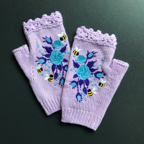 Casual Tribal Women Knitted Gloves & Mittens
