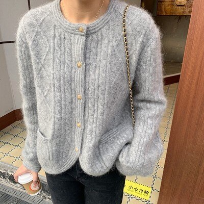 Fall Vintage Loose Knitted Cardigan