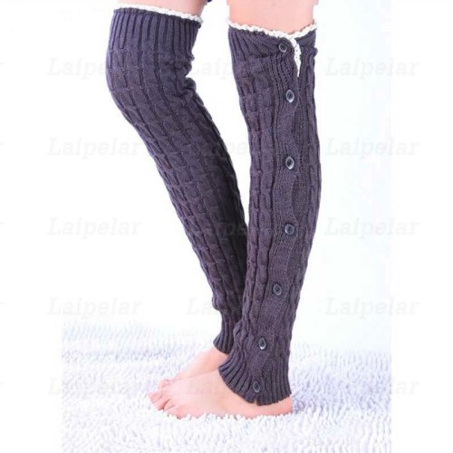 Women Winter Warm Leg Warmers Knitted Crochet Long Boots Leg Warmers Chrismas Gift Drop Shipping Wholesaler