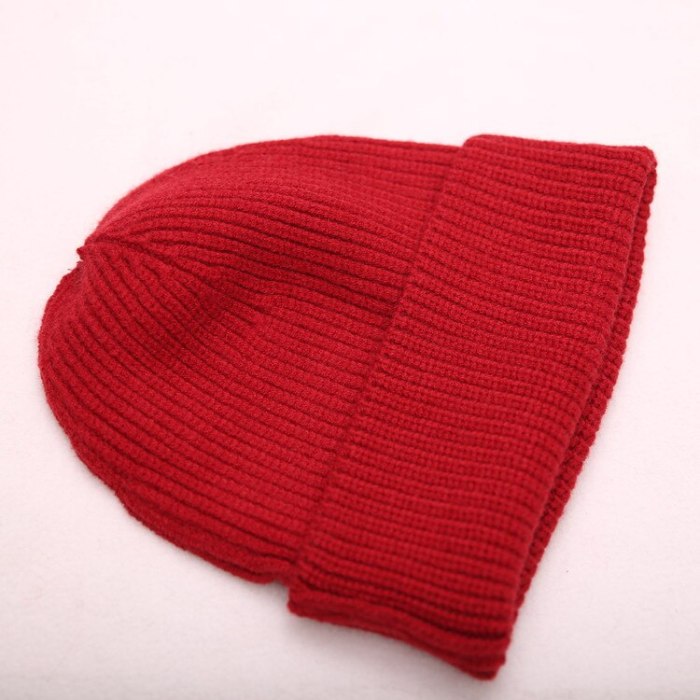 Ins Net Red Hood Unisex Couple Knit Hat Melon Cap Cold Hat Sailor Hat Warm Woolen Hat