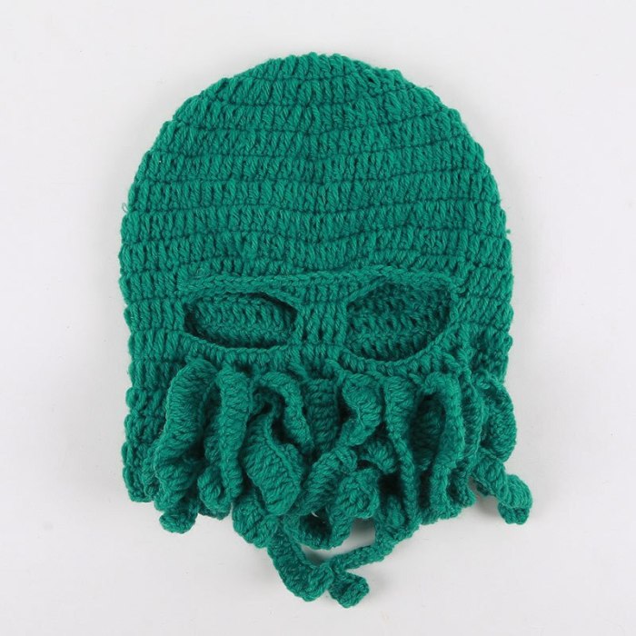 Hot Selling Winter Warm Hats For Women Men Halloween Party Octopus Hats and Caps Adult Unisex Woolen Knitted Beanie Fedora Hat