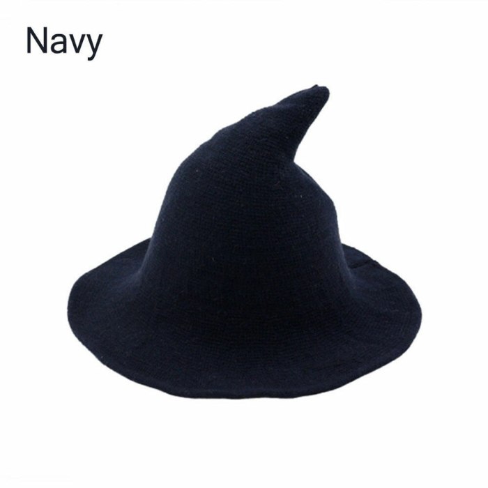 2021 New Modern Halloween Witch Hat Woolen Girl Lady Made From Fashionable Sheep Wool Halloween Party Lady Girl Witch Hat