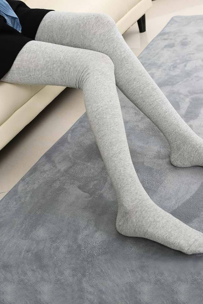 1 Pair of Autumn and Winter Stockings High 80cm Cotton Stockings Thigh Female Stockings Creative Personality New High Stockings