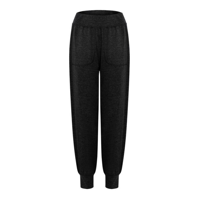 2021 New Women Casual Sports Pants Summer Fashion Female Sweatpants Solid Elastic Waist Long Trousers Tracksuit Plus Size