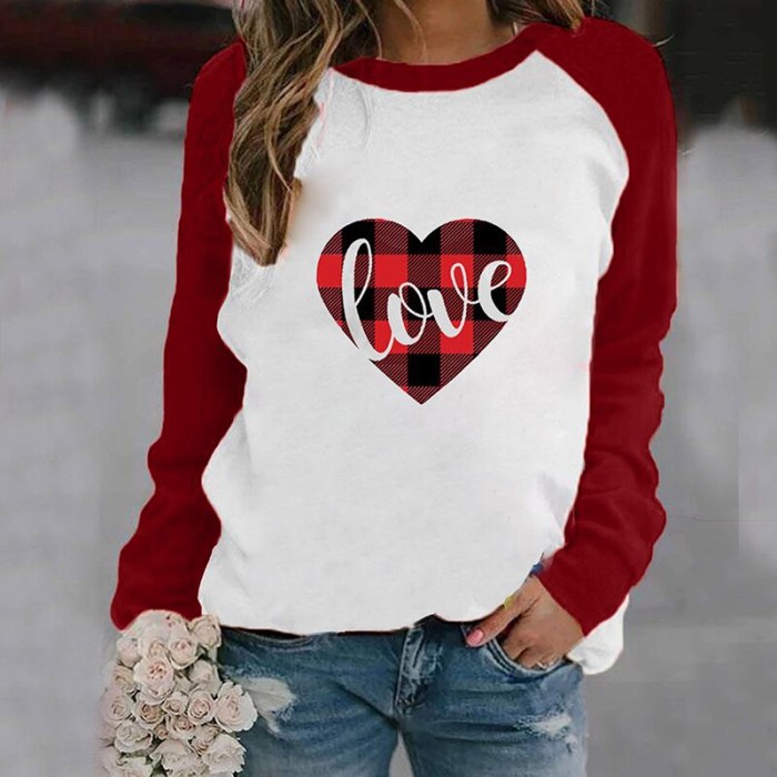 Woman Sweatshirt  Autumn And Winter Clothes Pullover Casual Long Sleeve Top Animal Printing Patchworkp Cartoon Loose Streetwear
