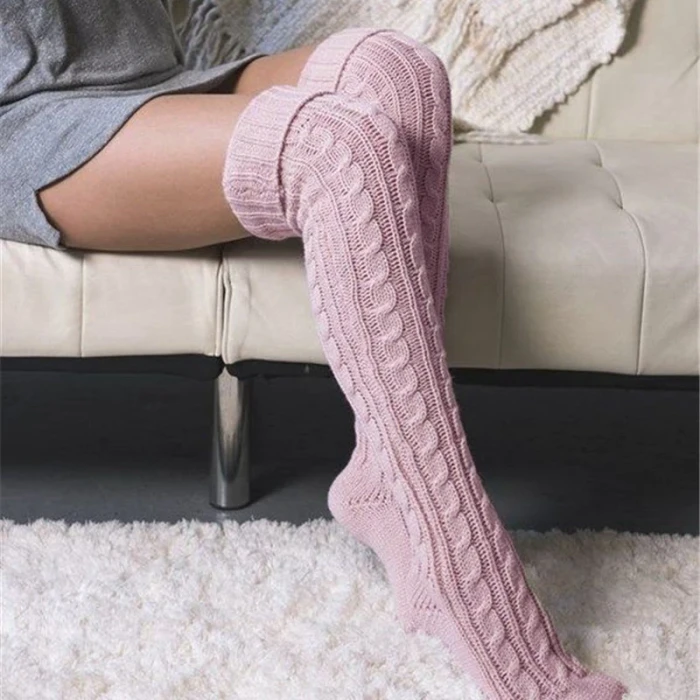 New Fashion 2021 Striped Thigh High Stockings Women Sexy Cotton Stocking Autumn Spring Knee Socks Over The Knee