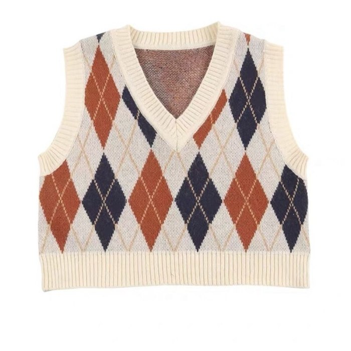Women V-Neck Knitted Trendy All-Match Casual Sweaters Vests