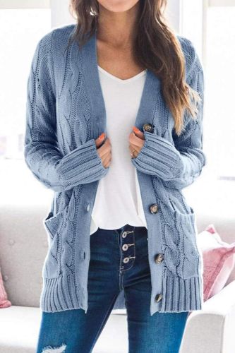 Women Loose Casual Knitted Cardigan