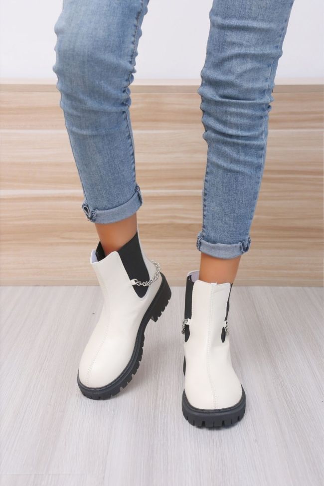 Women's Shoes Autumn/Winter 2021 New Fashion Boots Chain Decoration Thick-soled Casual Chelsea Boots