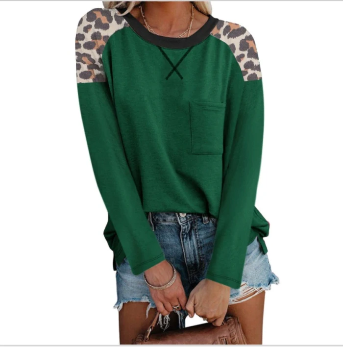 Autumn Fashion Women's Top T-shirt New Leopard Print Short-sleeved  Top Plus Size Fashion Top T-shirt Shirt Graphic T Shirts Y2k