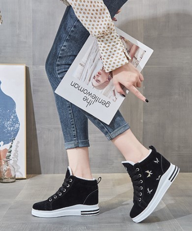 Women Athletic Lace Up Sneakers Boots Casual Shoes