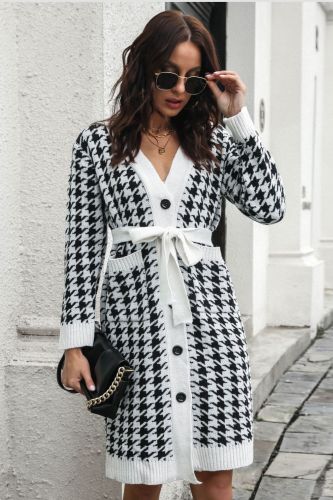 Vintage V-Neck Cardigan for Women