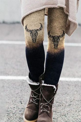 2021 Winter High Waist Women Leggings Christmas Pattern Design Milk Silk Print Fitness Plus Size Full Leggings