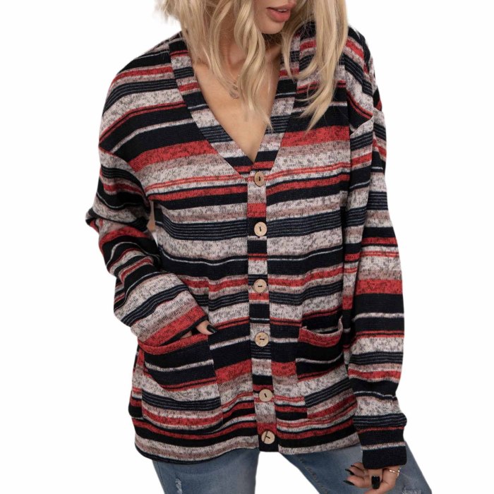 Woman Casual All-match Single-breasted Knitted Cardigan
