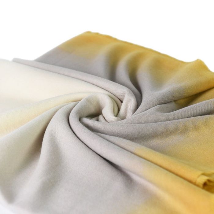 New Gradient Color Big Square Scarf Imitation Cashmere Air Conditioning Shawl Woven Ladies Scarf