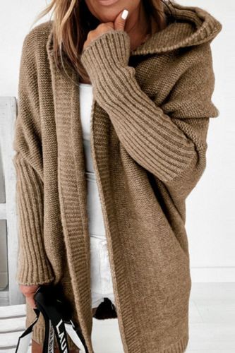 2021 Long Cardigan Women Sweater Autumn Winter Bat Sleeve Knitted Sweater Plus Size Jacket Loose Ladies Sweaters Cardigans