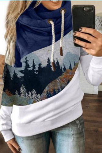 2021 New fashion personality sports leisure large size hoodie women patchwork color street style women hoodie