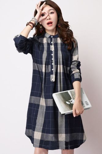 2021 Maternity Long Sleeve Cotton Linen Plaid Shirts Pregnant Women Spring Clothes Casual Pregnancy Blouses Tops