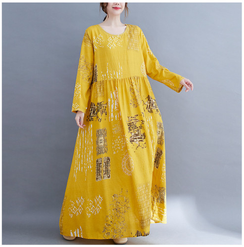 New Brand Spring Maternity Dress Woman Light Yellow Large Size Dresses Woman Clothing