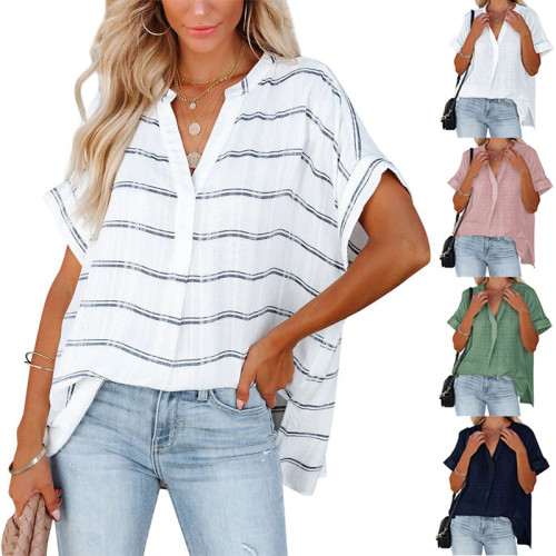 Women Summer New Short Sleeve Pullover T-shirts