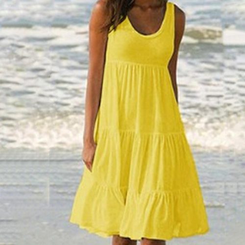 Summer Sweet Big Swing Beach Casual Dress
