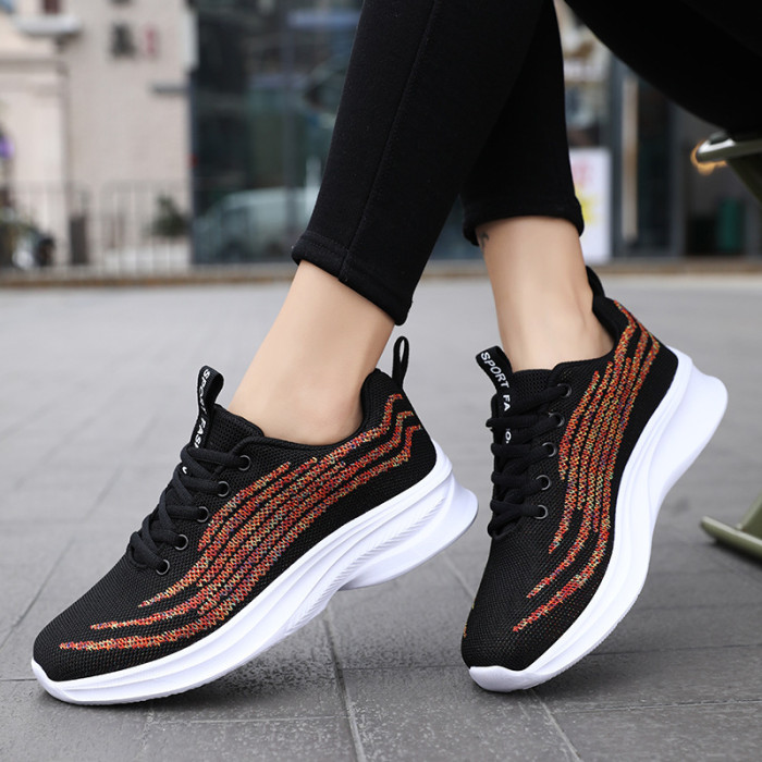 Breathable Soft Sole Mixed Color Wear-Resistant Sneakers
