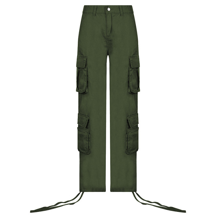 Streetwear Big Pockets Casual Low Waist Baggy Y2K Pants