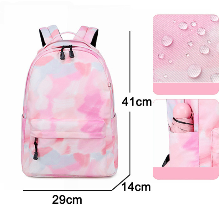 Simple Printing Lightweight Waterproof School Bags