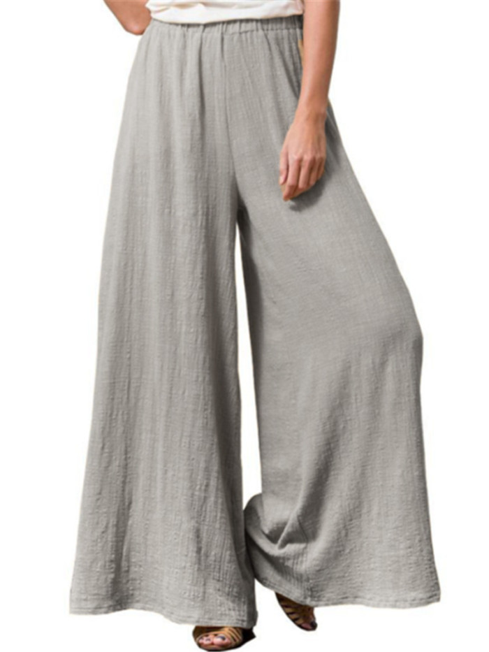 Casual Retro Cotton Linen Wide-leg Pants