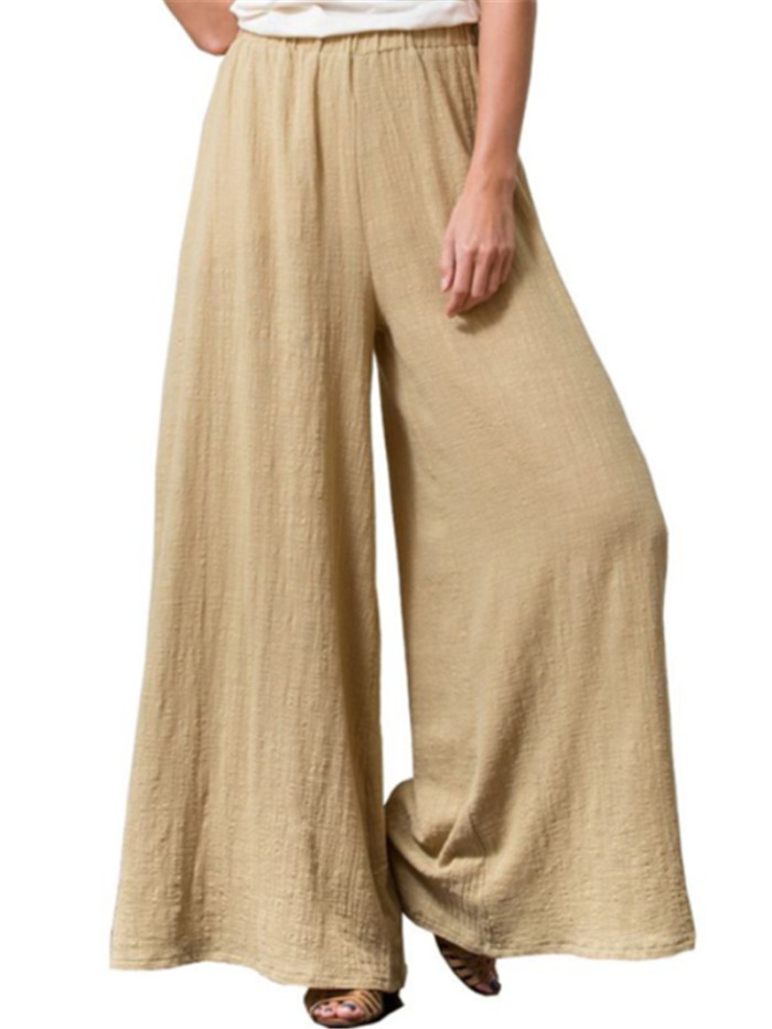 Casual Retro Cotton Linen Wide-leg Pants