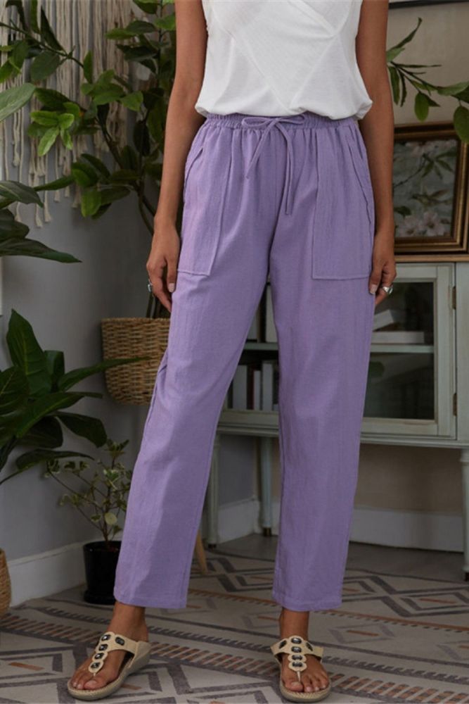 Fashion Loose Casual Cotton Linen Pants For Women
