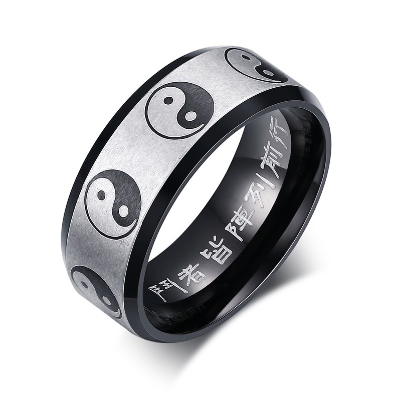 Stainless Steel Ying Yang Ring Jewelry Wholesale Prices