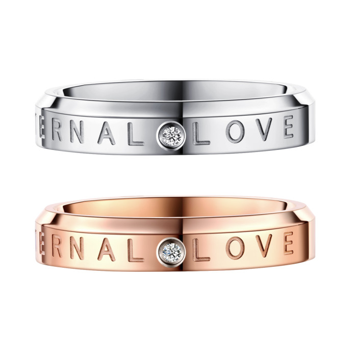 Wholesale Stainless Steel Eternal Love Symbol Ring