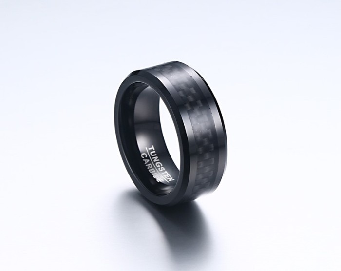 Wholesale Tungsten Carbide Carbon Fiber Ring